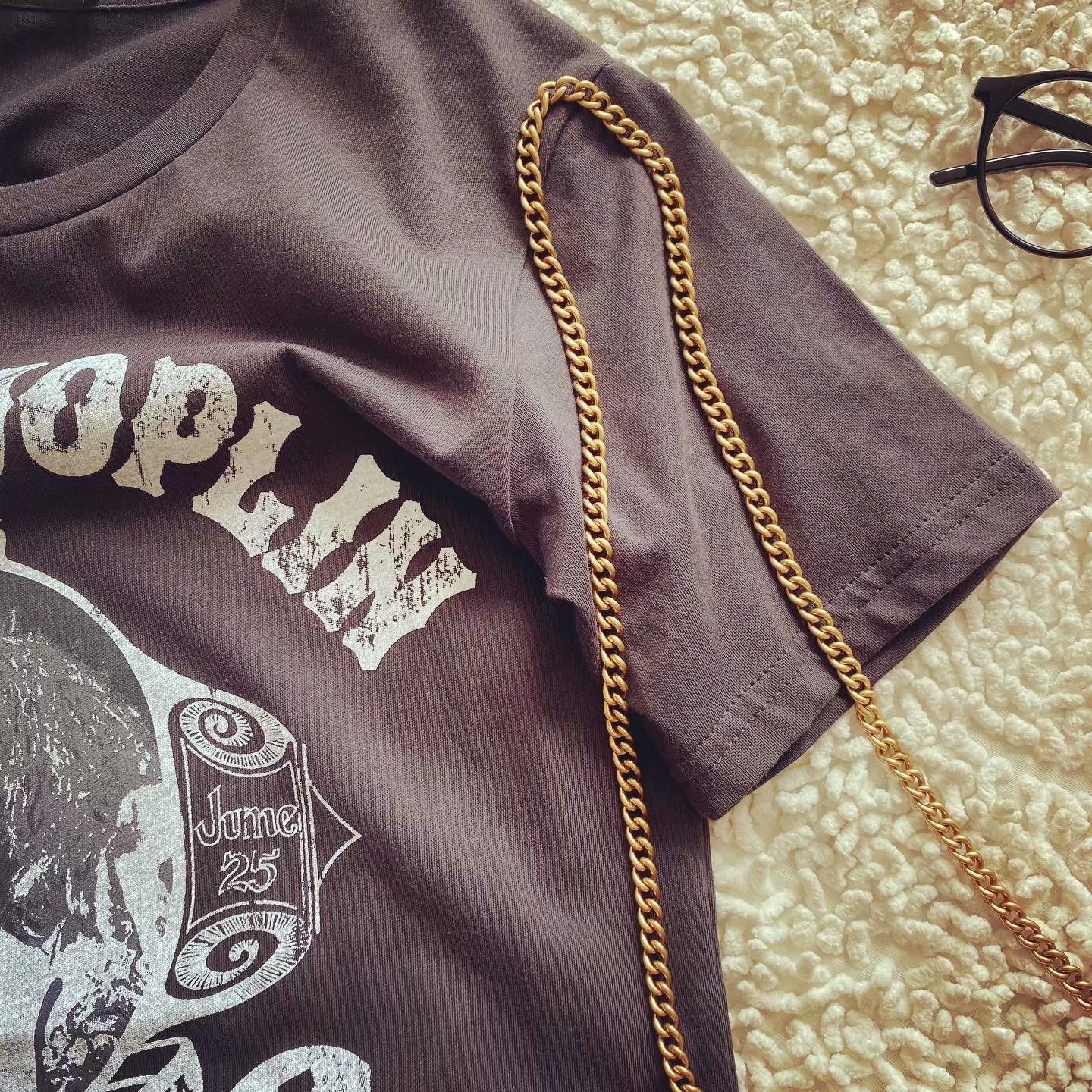 Janis Casual Vintage Band T-Shirts