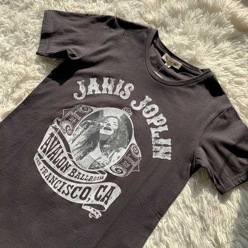 Janis Casual Vintage Band T-Shirts