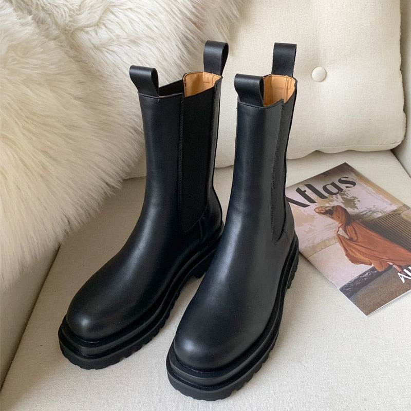 Jazz Military Style Chelsea Boots