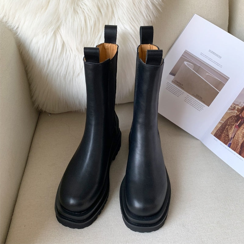 Jazz Military Style Chelsea Boots