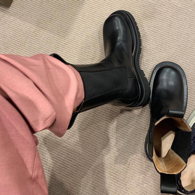 Jazz Military Style Chelsea Boots