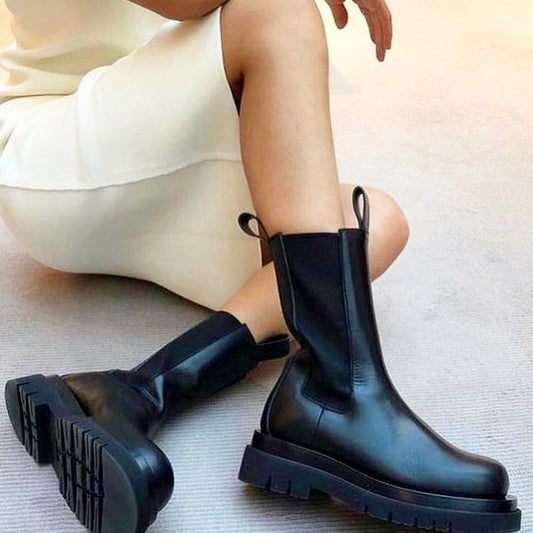 Jazz Military Style Chelsea Boots