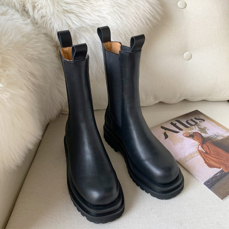 Jazz Military Style Chelsea Boots