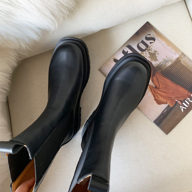 Jazz Military Style Chelsea Boots