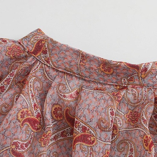 Josie Puff Sleeved Victorian Chiffon Blouse