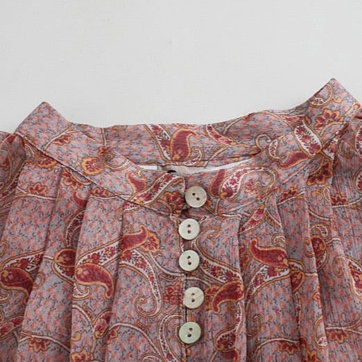 Josie Puff Sleeved Victorian Chiffon Blouse