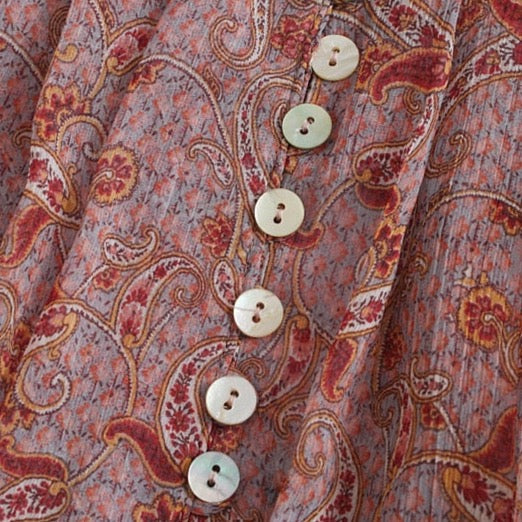 Josie Puff Sleeved Victorian Chiffon Blouse