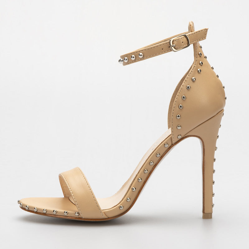 Josie Riveted Strap Sandals - 2 Colors