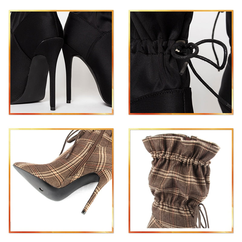 Kadence Drawstring Mid Ankle Boots - 5 Colors