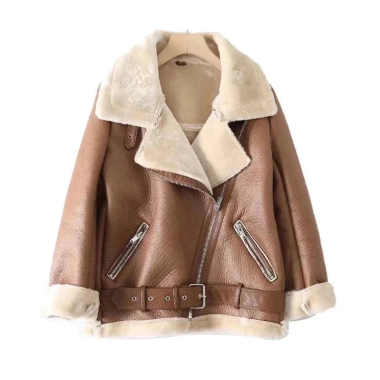 Kai Shearling Biker Jackets