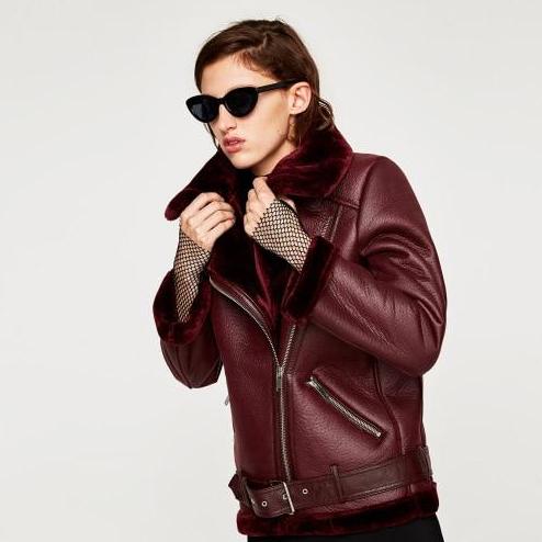 Kai Shearling Biker Jackets