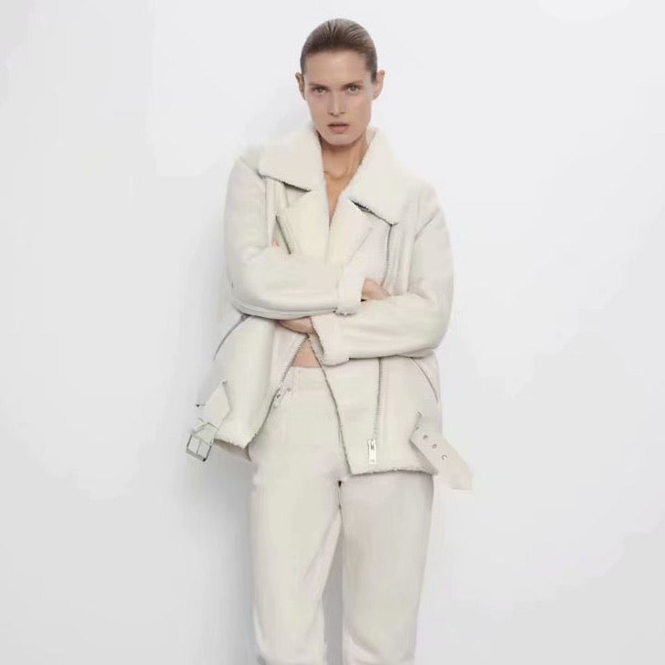 Kai Shearling Biker Jackets
