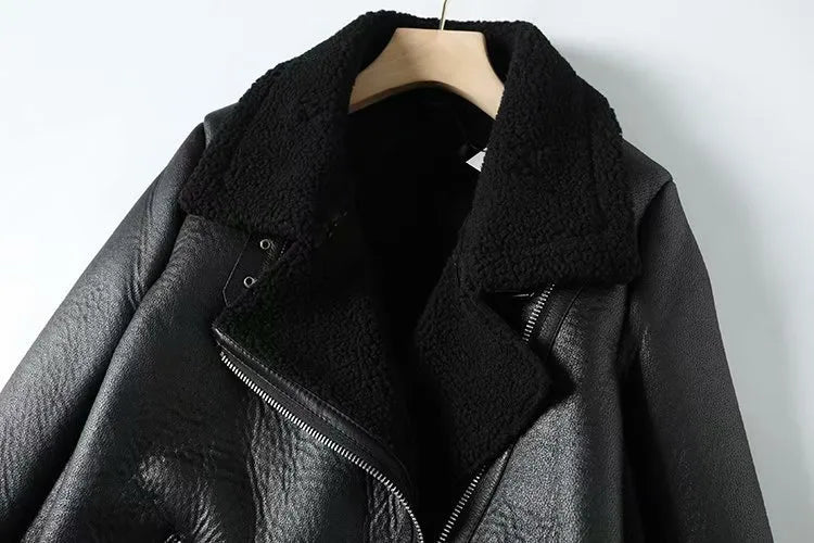 Kai Shearling Biker Jackets