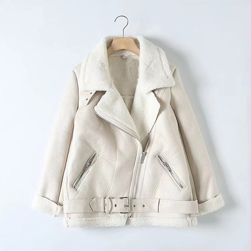 Kai Shearling Biker Jackets