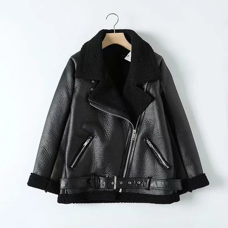Kai Shearling Biker Jackets