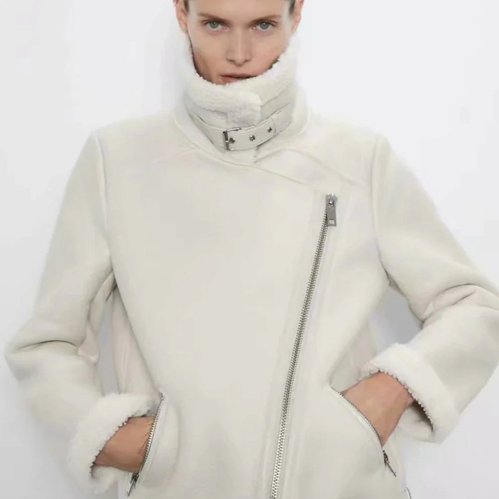 Kai Shearling Biker Jackets