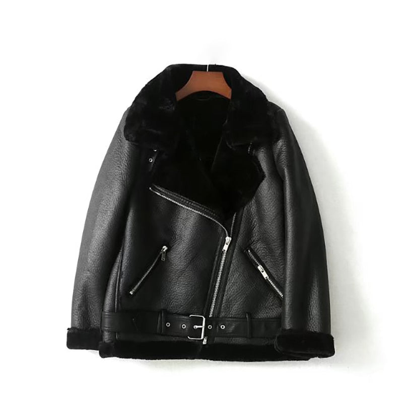Kai Shearling Biker Jackets