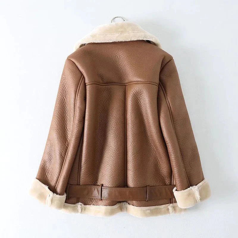 Kai Shearling Biker Jackets