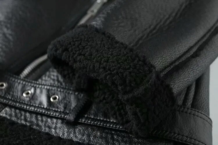 Kai Shearling Biker Jackets