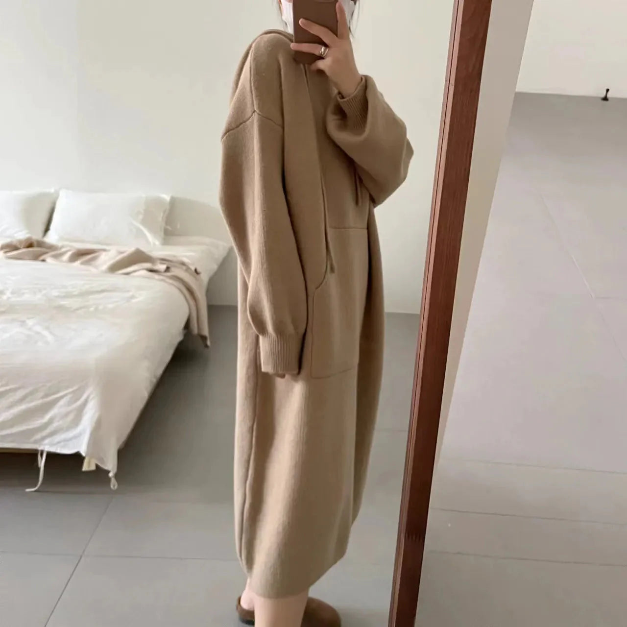 Kaisy Hooded Knit Dress - 5 Colors