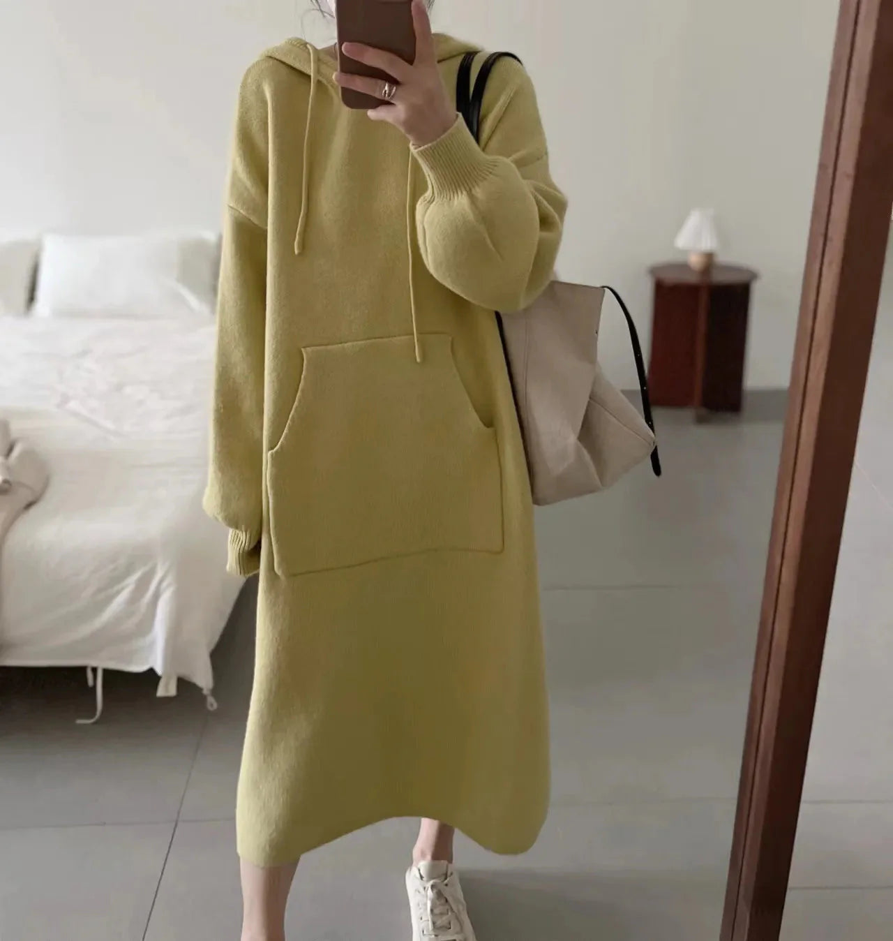 Kaisy Hooded Knit Dress - 5 Colors
