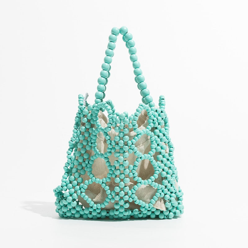 Kana Colorful Beaded Mini Tote Bag - 4 Colors