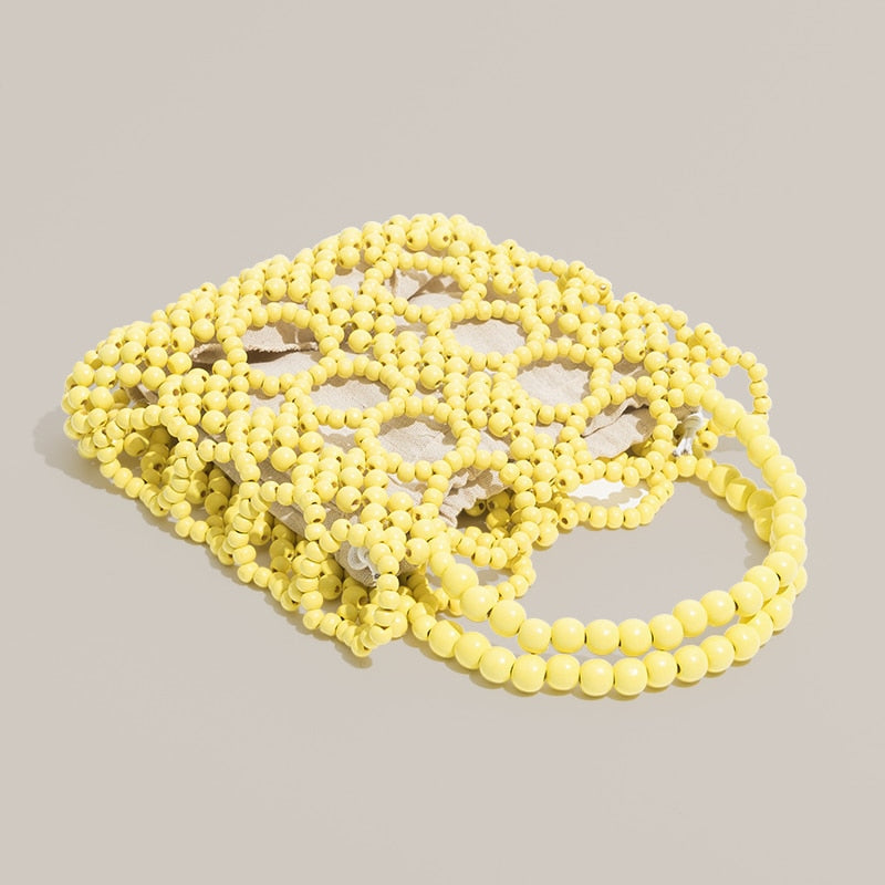 Kana Colorful Beaded Mini Tote Bag - 4 Colors