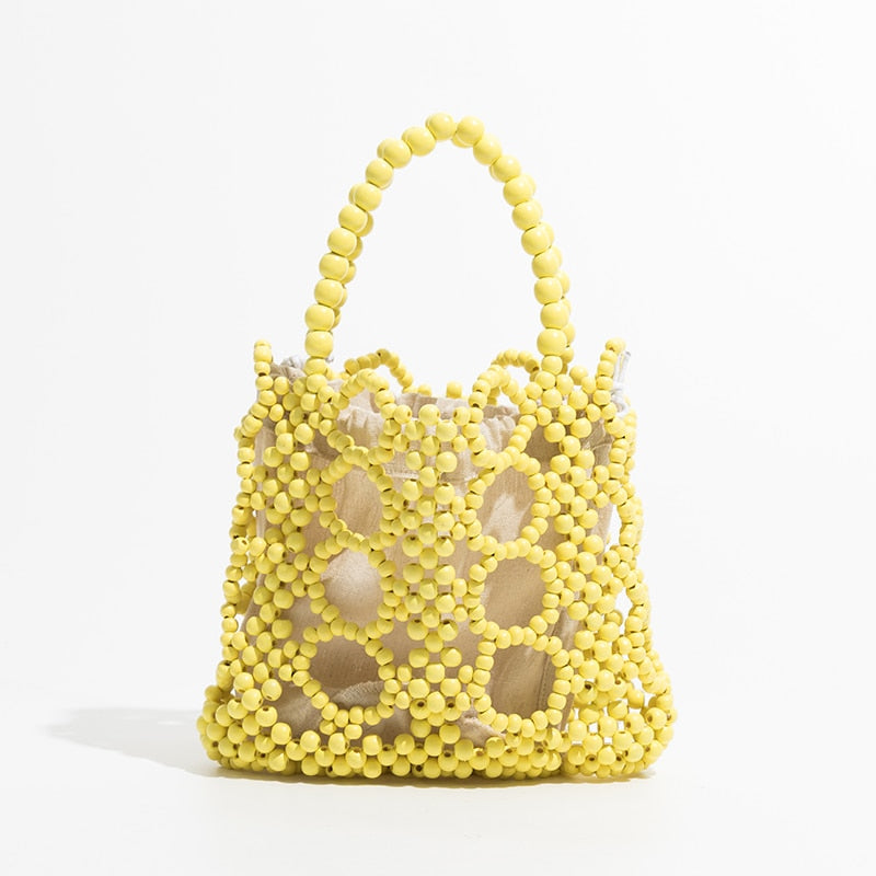 Kana Colorful Beaded Mini Tote Bag - 4 Colors