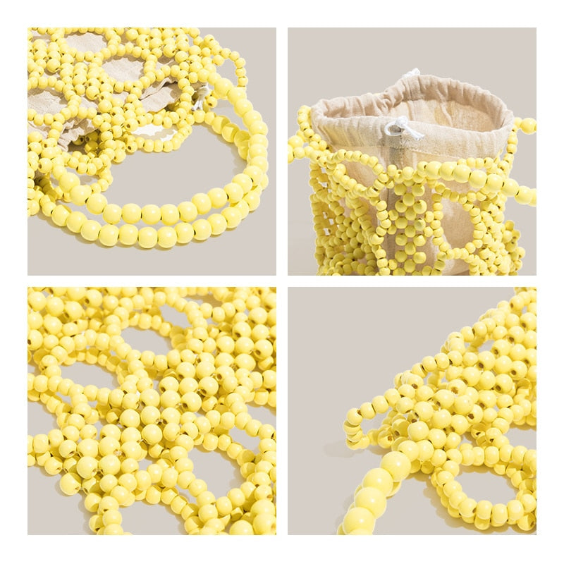 Kana Colorful Beaded Mini Tote Bag - 4 Colors