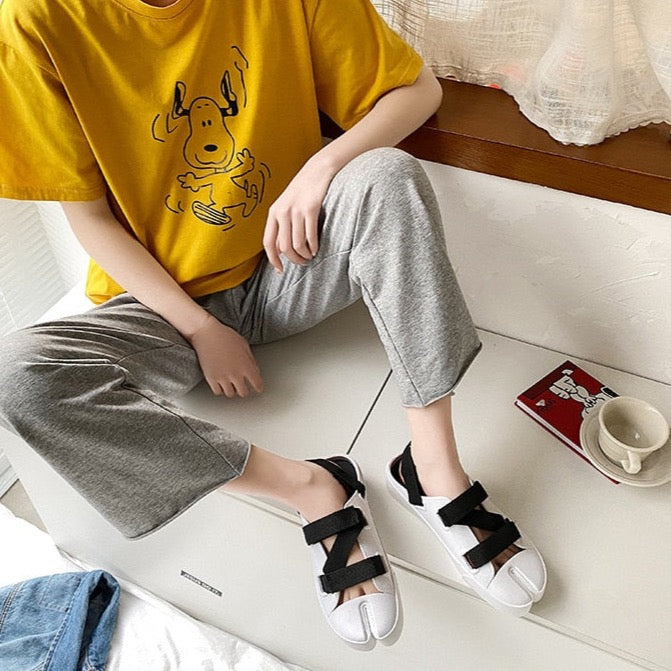 Kanna Split Toe Minimalist Sling Back Sandals - 3 Colors