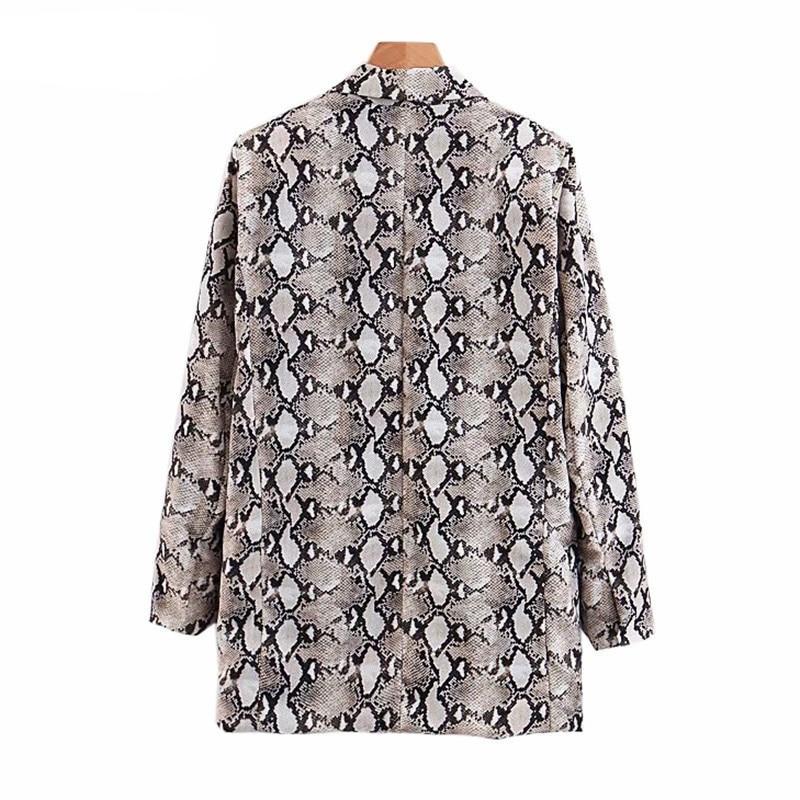 Karina Snake Print Blazer Jacket