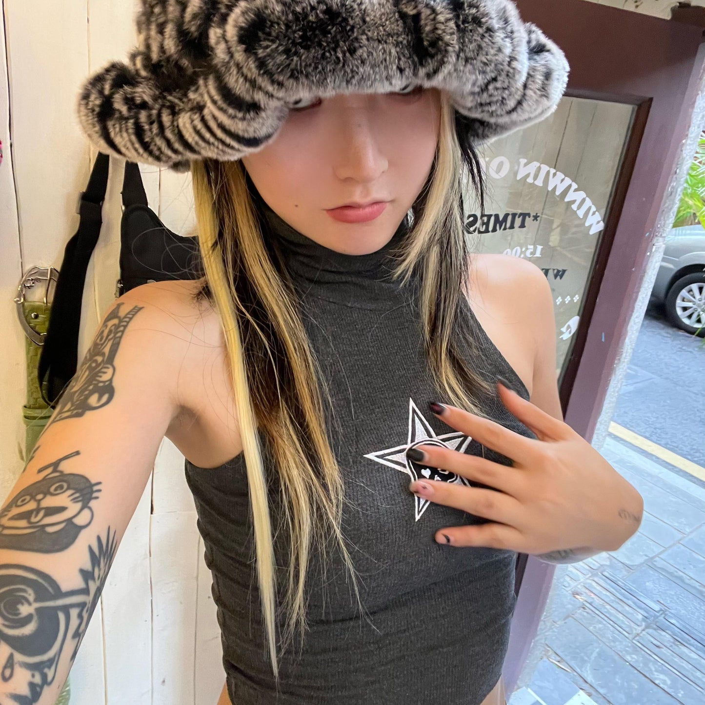 Kasey Harajuku Turtleneck Cropped Top - 2 Colors