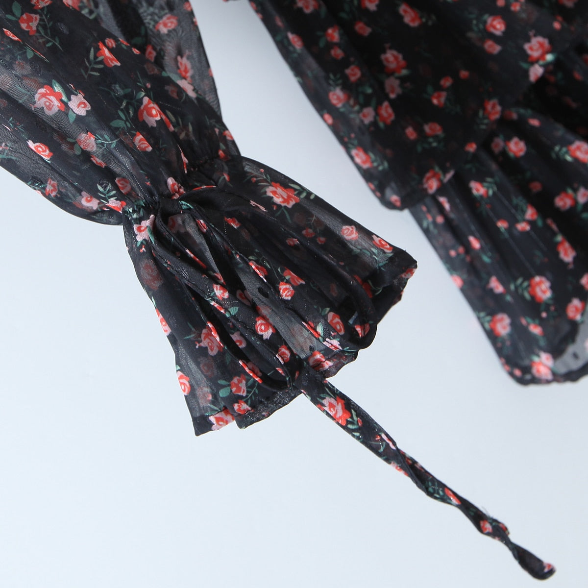 Katarina Floral Bustier Chiffon Dress - 2 Colors