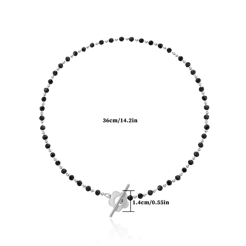 Kaya Bead and Flower Choker Necklace