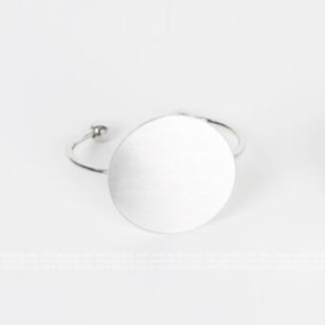 Kei Big Round Brushed Metal Bracelets - Gold or Silver