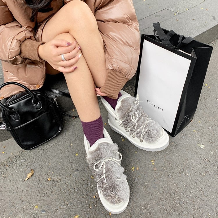 Kerttu Furry Top Snow Boots - 2 Colors