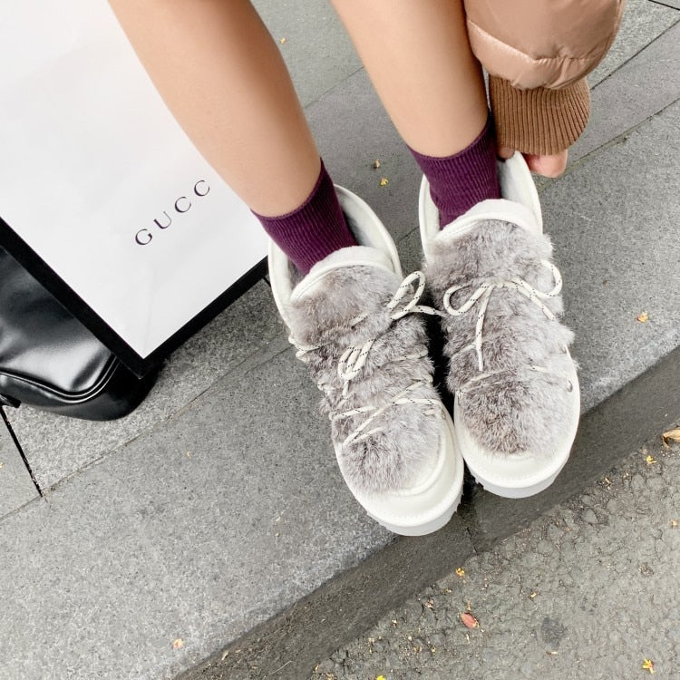 Kerttu Furry Top Snow Boots - 2 Colors