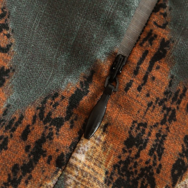 Keshia Tribal Print and Beads Wrap Mini Skirts