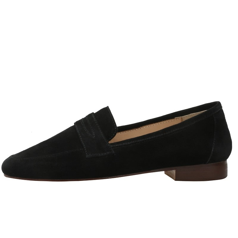 Kiera Kid-Suede & Velvet Loafers