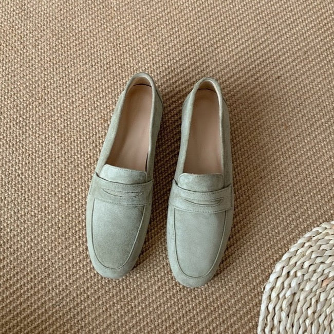 Kiera Kid-Suede & Velvet Loafers