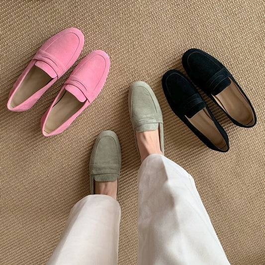 Kiera Kid-Suede & Velvet Loafers
