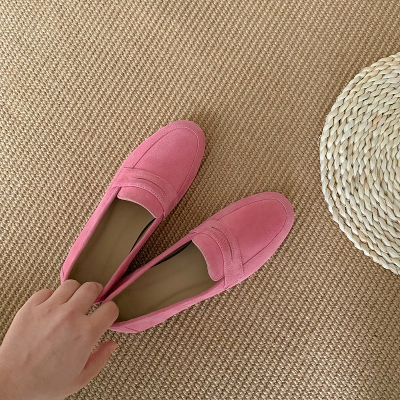 Kiera Kid-Suede & Velvet Loafers