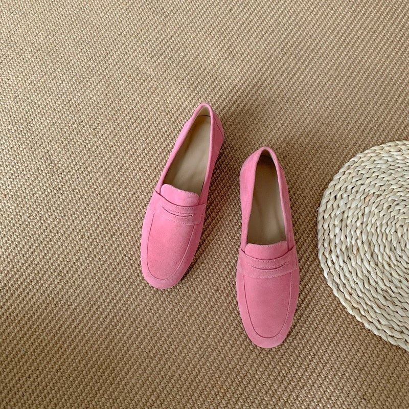 Kiera Kid-Suede & Velvet Loafers