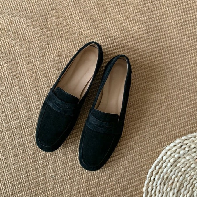 Kiera Kid-Suede & Velvet Loafers