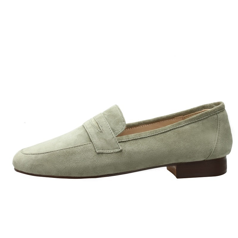 Kiera Kid-Suede & Velvet Loafers