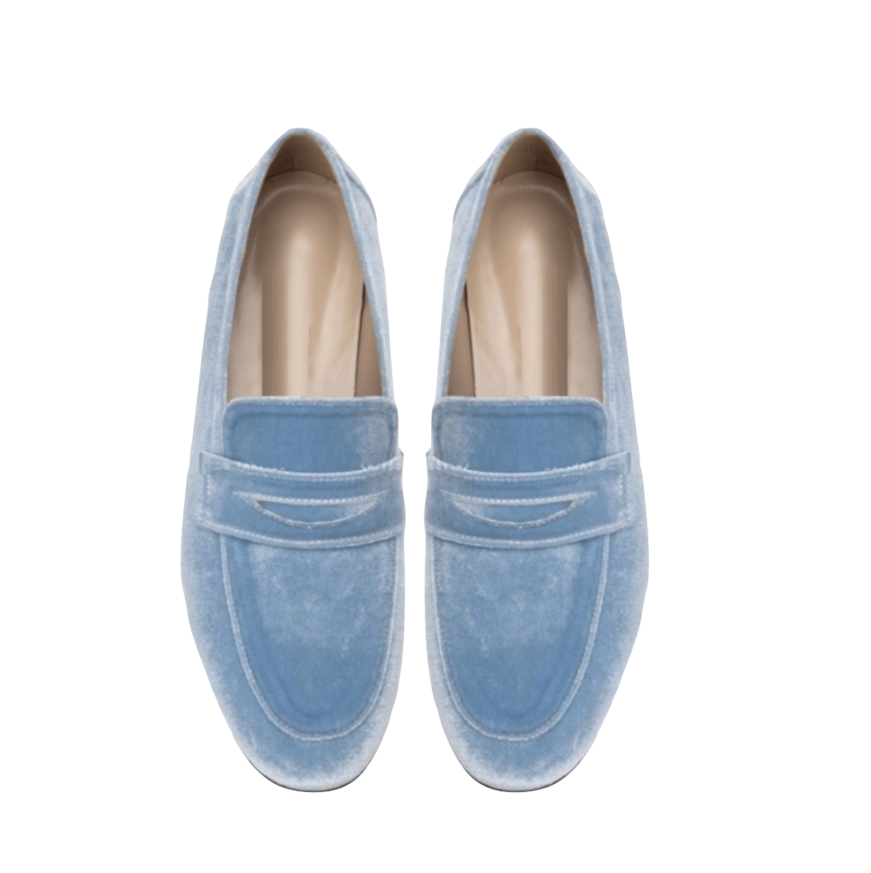 Kiera Kid-Suede & Velvet Loafers