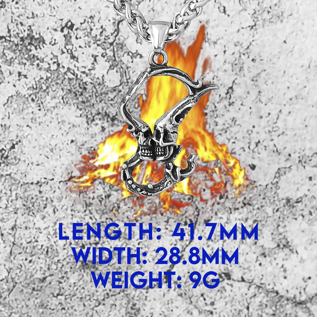 Kissing Skeleton Necklace