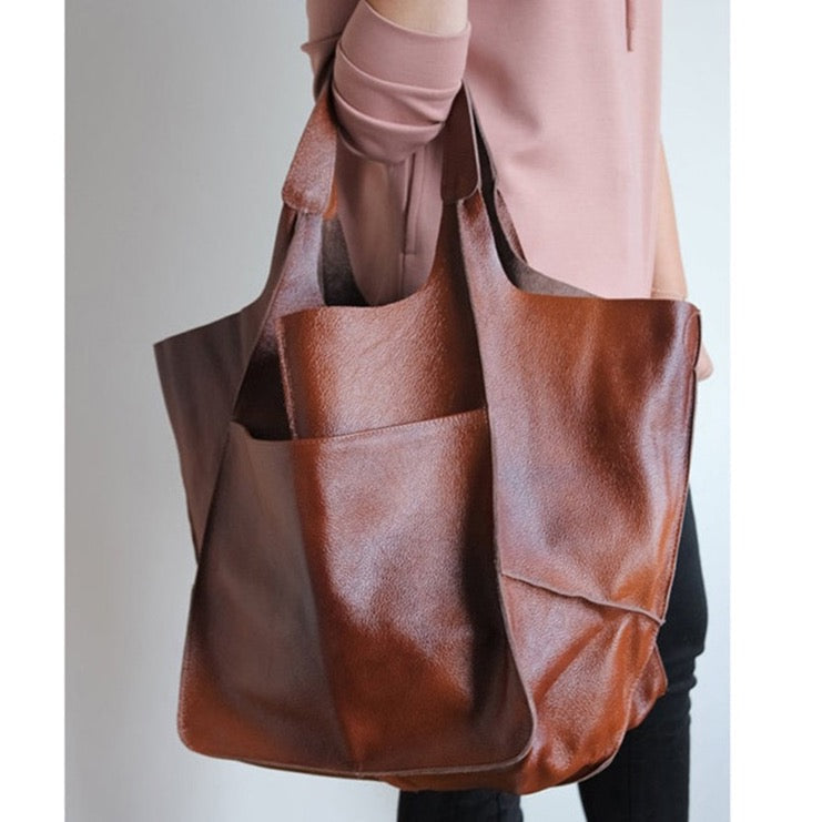 Kora Retro Oil Coated Look Jumbo Bags - 9 Colors