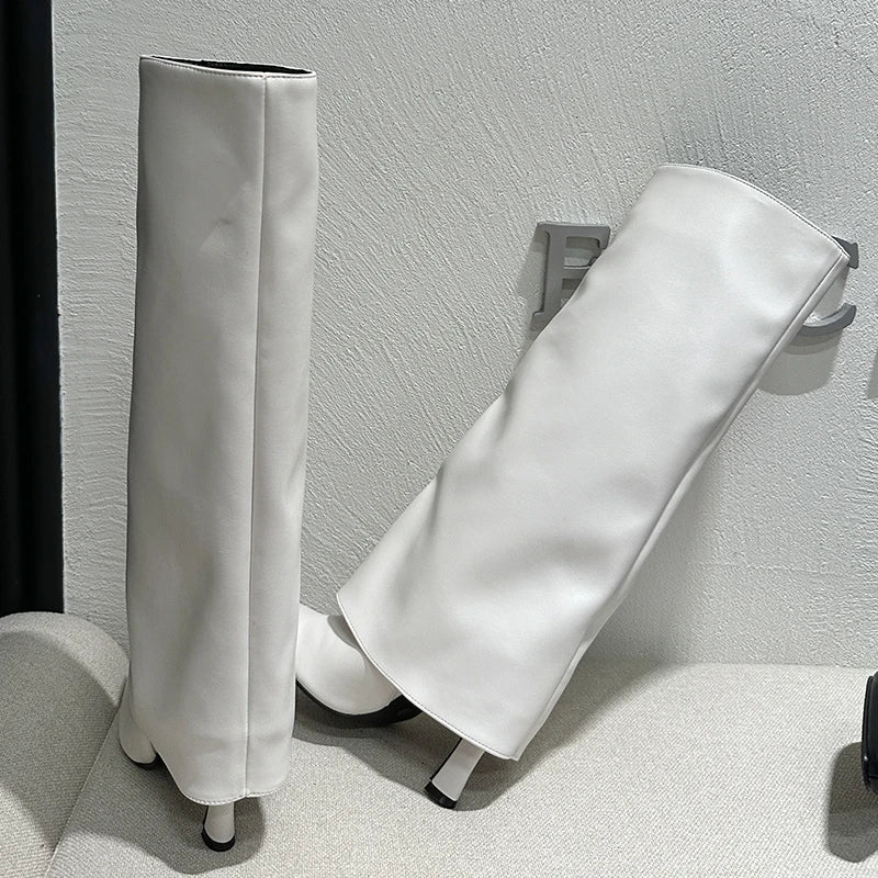 Trendy Elegant Stylish Comfortable Fashionable Chic Pointed Toe Knee High Boots