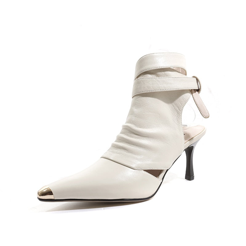 Laffa Lace-Up Ankle Bootie Sandals - 3 Colors